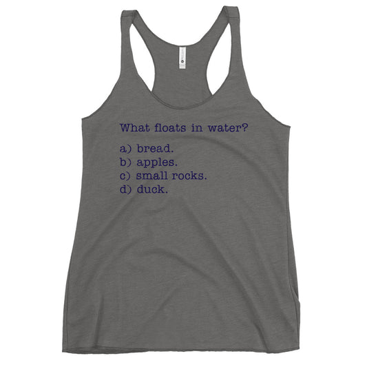 What Floats In Water? Women's Racerback Tank