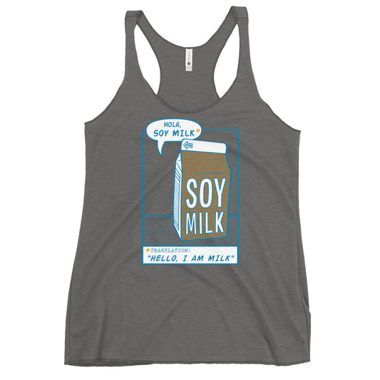 Hola, Soy Milk Women's Racerback Tank