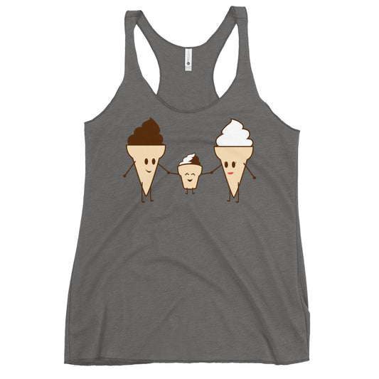 Ice Cream Family Women's Racerback Tank