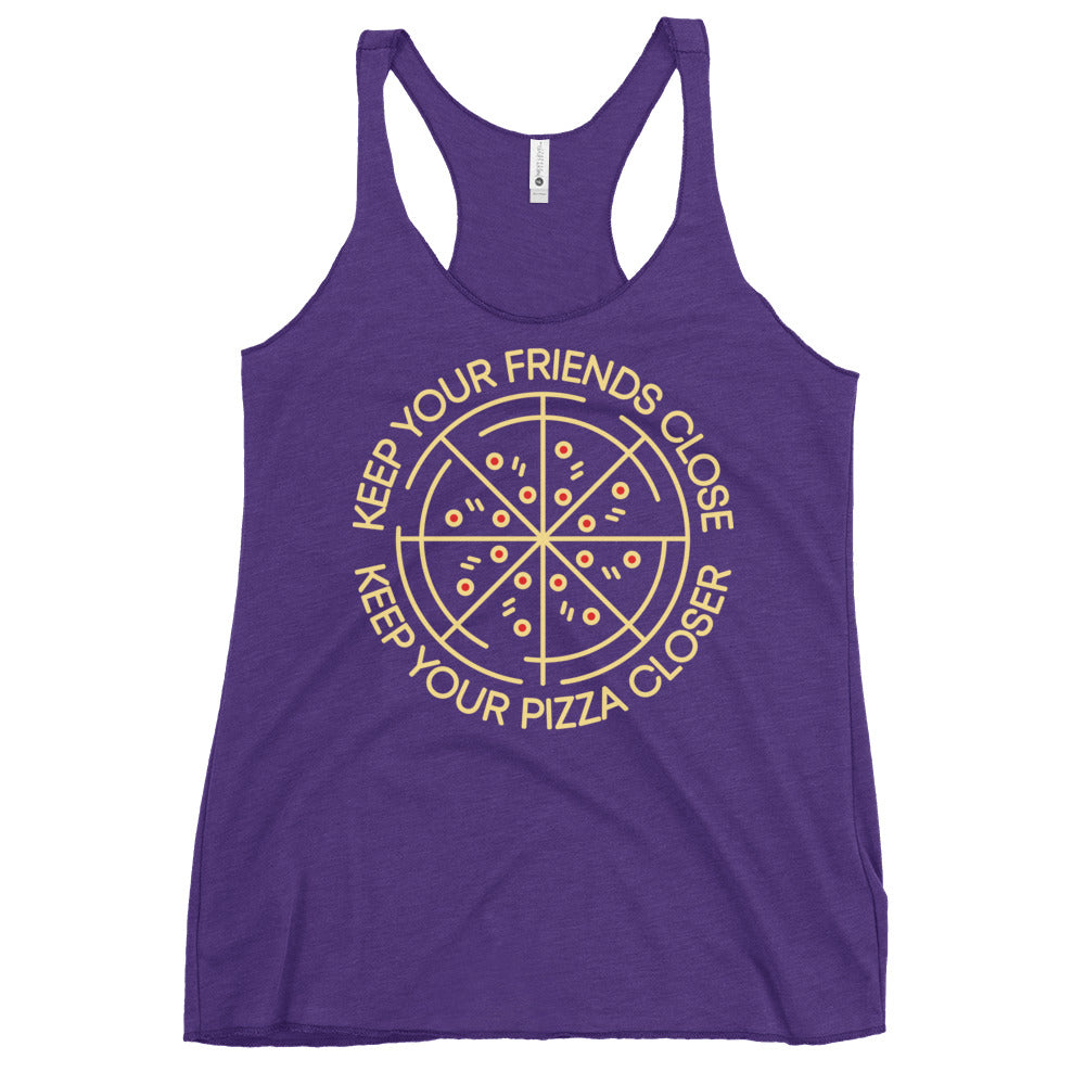 Keep Your Pizza Closer Women's Racerback Tank