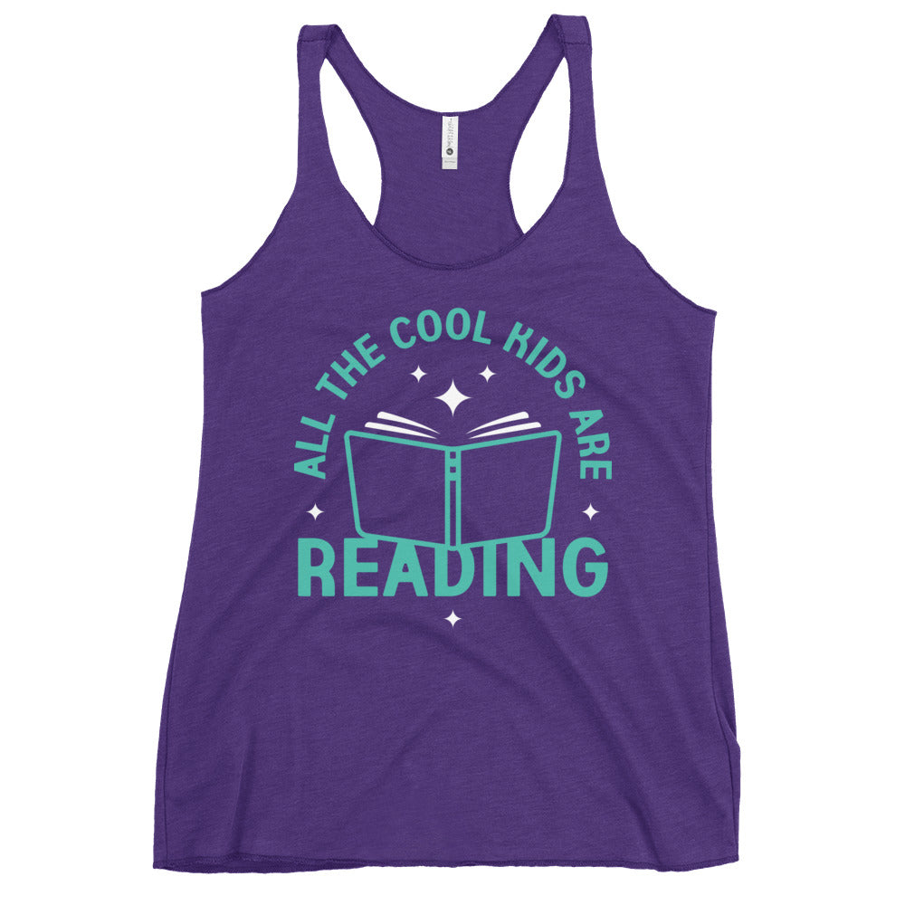 All The Cool Kids Are Reading Women's Racerback Tank