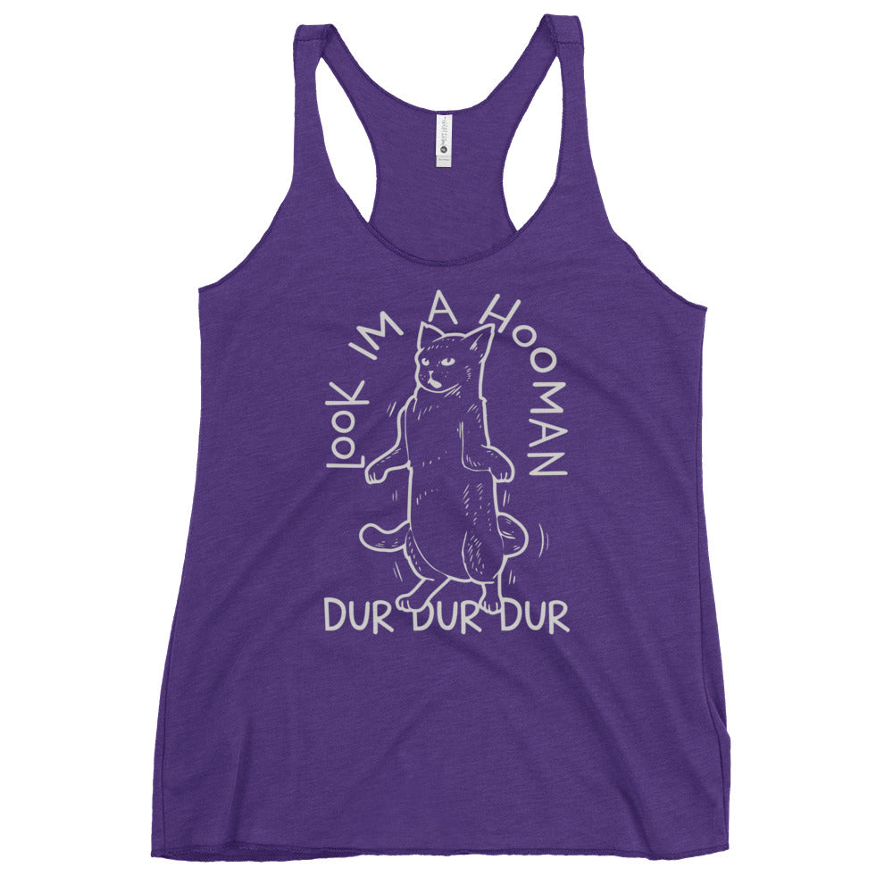 Look I'm A Hooman Women's Racerback Tank
