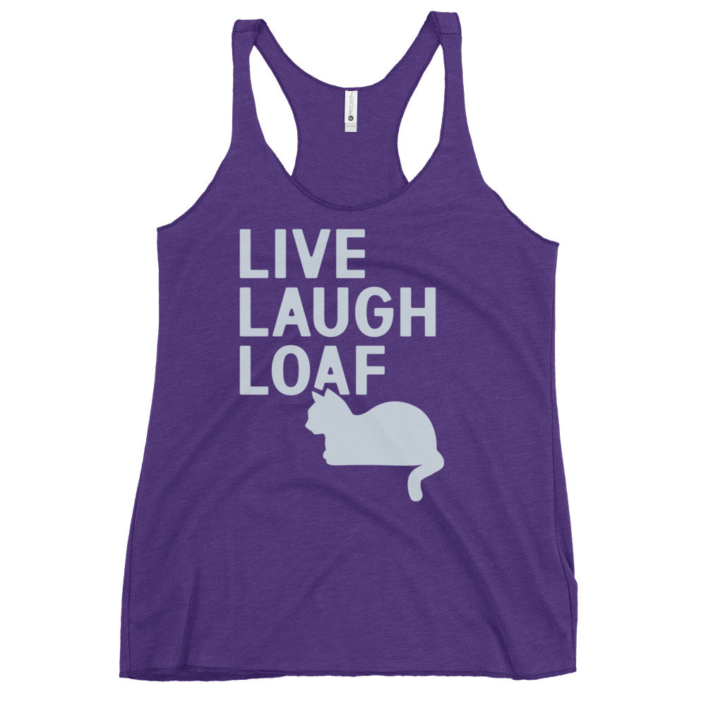 Live Laugh Loaf Women's Racerback Tank