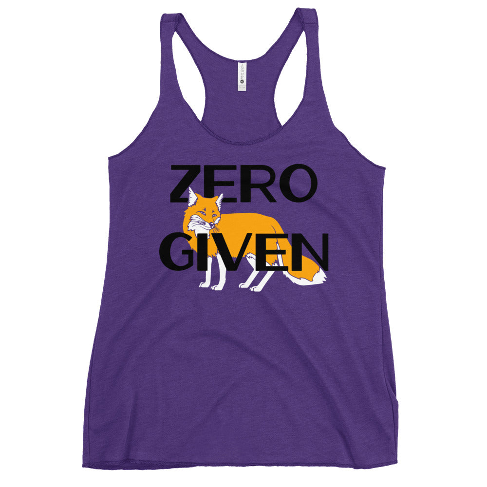 Zero Fox Given Women's Racerback Tank