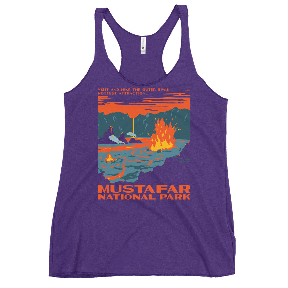Mustafar National Park Women's Racerback Tank