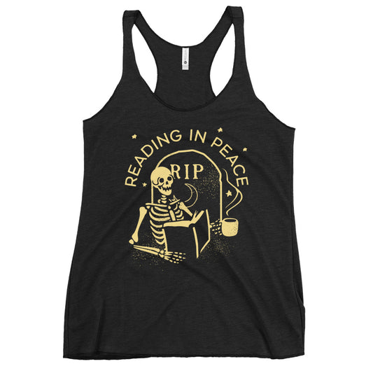 Reading In Peace Women's Racerback Tank