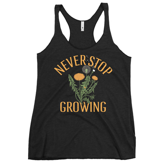 Never Stop Growing Women's Racerback Tank