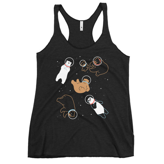 Bears In Space Women's Racerback Tank