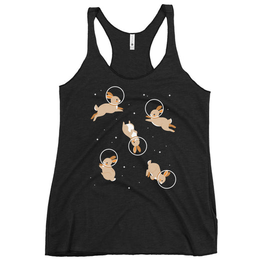 Bunnies In Space Women's Racerback Tank