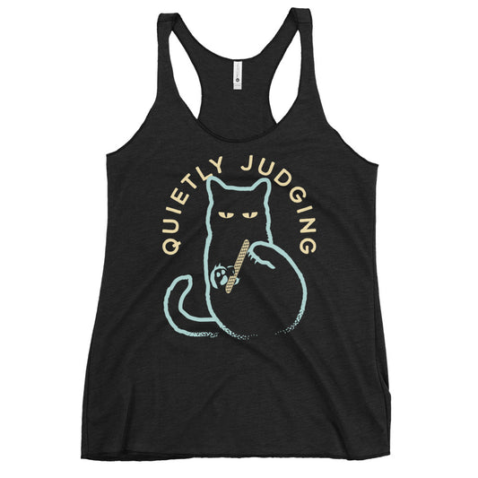 Quietly Judging Women's Racerback Tank