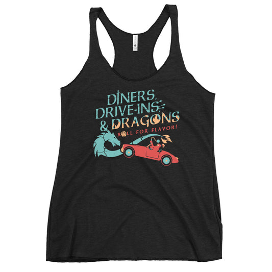 Diners, Drive-ins, & Dragons Women's Racerback Tank