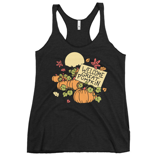 Welcome Great Pumpkin Women's Racerback Tank