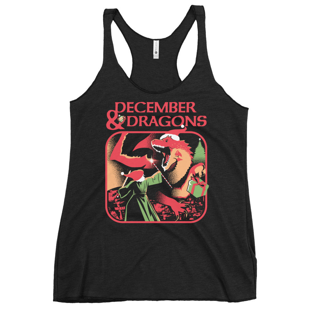 December & Dragons Women's Racerback Tank