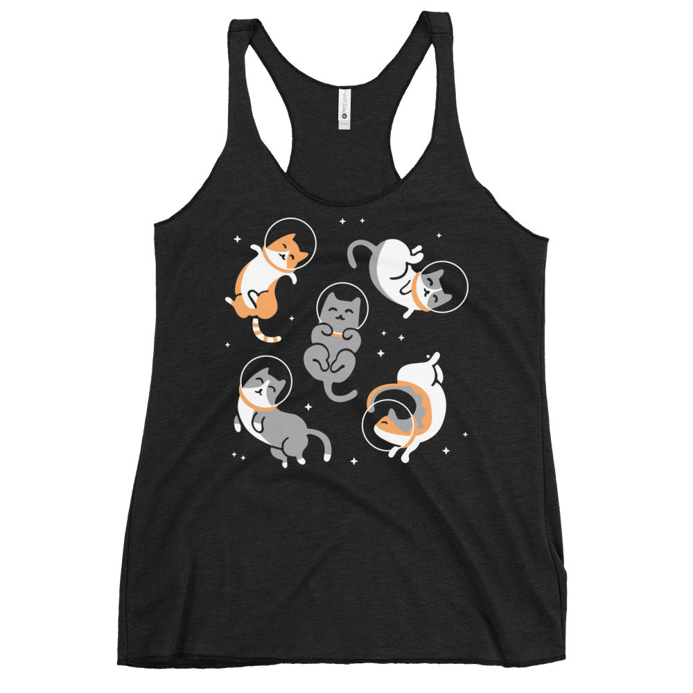 Cats In Space Women's Racerback Tank