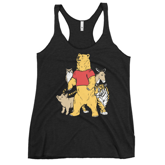 Bear And Friends Women's Racerback Tank