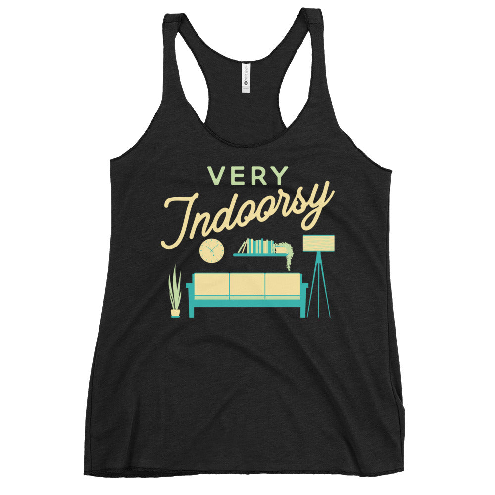 Very Indoorsy Women's Racerback Tank
