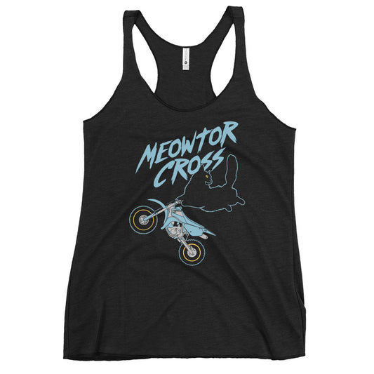 Meowtor Cross Women's Racerback Tank
