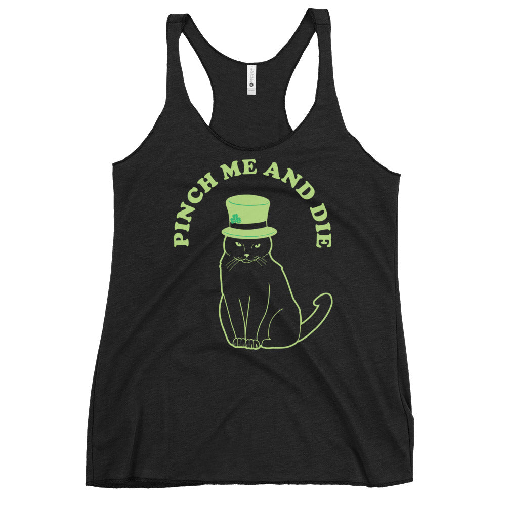 Pinch Me And Die Women's Racerback Tank