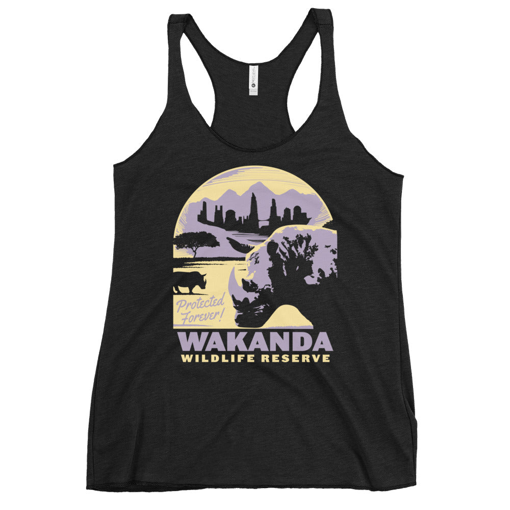 Wakanda Wildlife Reserve Women's Racerback Tank
