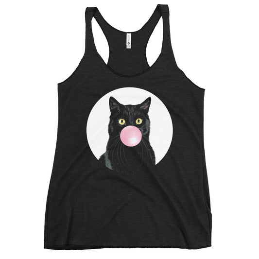 Bubble Cat Women's Racerback Tank