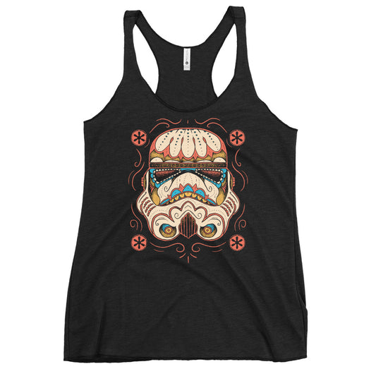 Sugar Skull Trooper Women's Racerback Tank