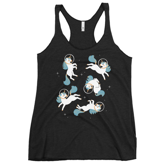Unicorns In Space Women's Racerback Tank