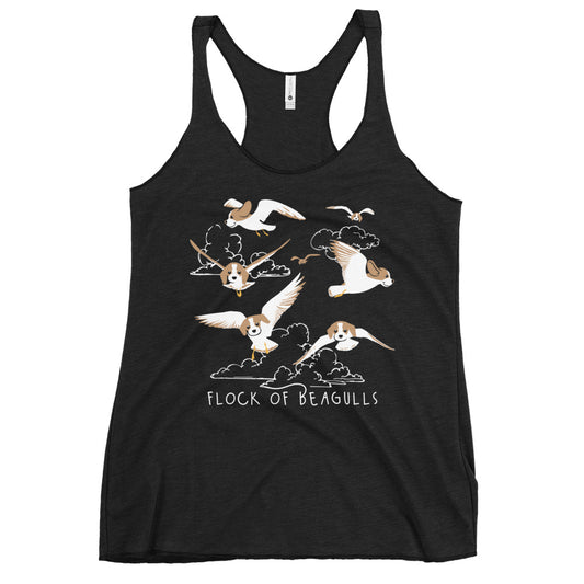 Flock Of Beagulls Women's Racerback Tank