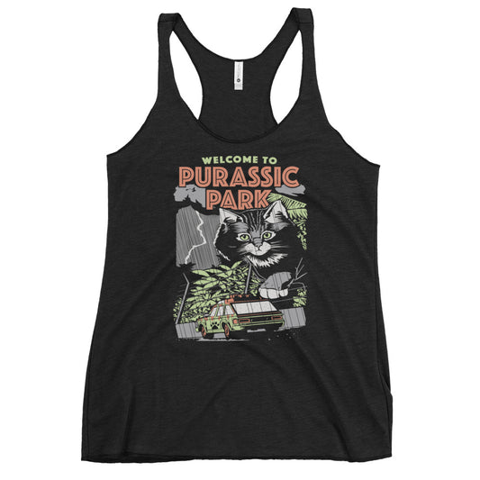 Purassic Park Women's Racerback Tank