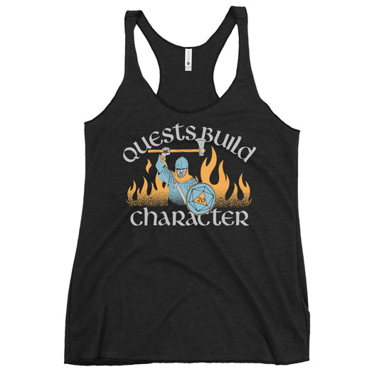 Quests Build Character Women's Racerback Tank