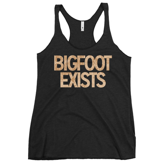 Bigfoot Exists Women's Racerback Tank