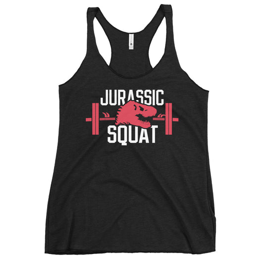 Jurassic Squat Women's Racerback Tank