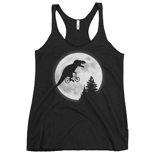 T-Rex Moon Women's Racerback Tank
