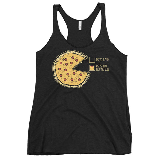 Pizza Pie Chart Women's Racerback Tank