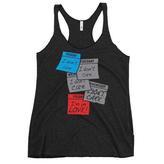 Friday I'm In Love Women's Racerback Tank