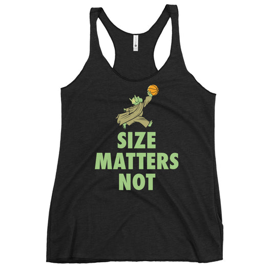 Size Matters Not Women's Racerback Tank