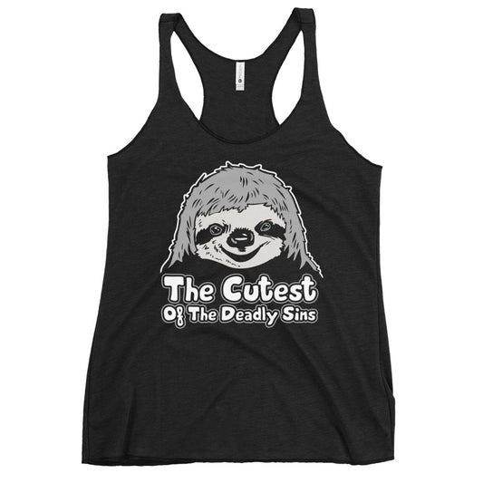 Sloth, The Cutest Of The Deadly Sins Women's Racerback Tank