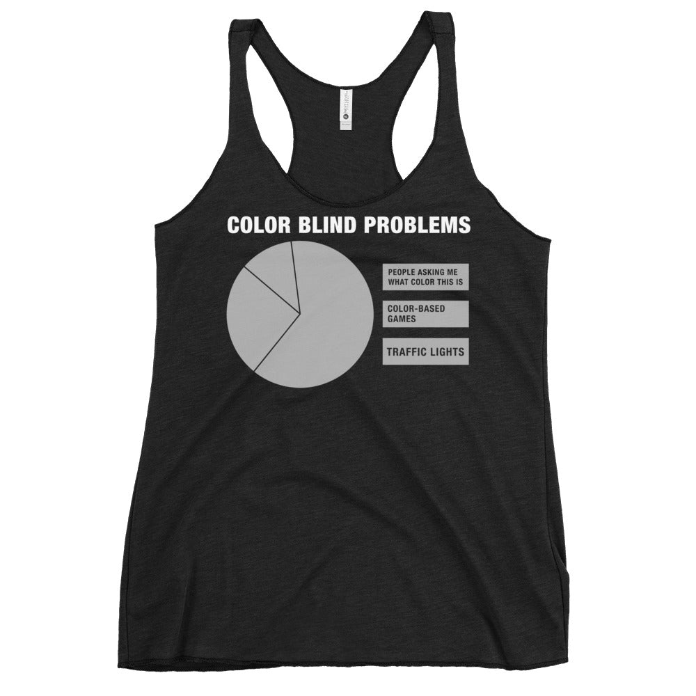 Color Blind Problems Women's Racerback Tank