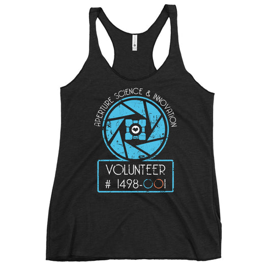 Aperture Science Volunteer Women's Racerback Tank