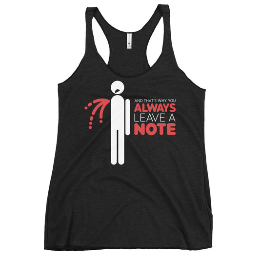 Always Leave A Note Women's Racerback Tank