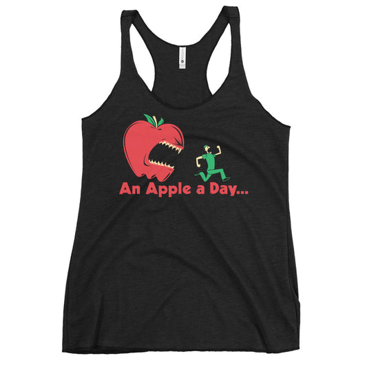 An Apple A Day... Women's Racerback Tank
