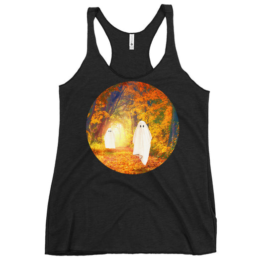 Autumn Ghosts Women's Racerback Tank