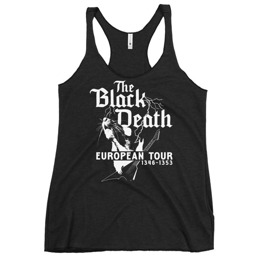 The Black Death European Tour Women's Racerback Tank
