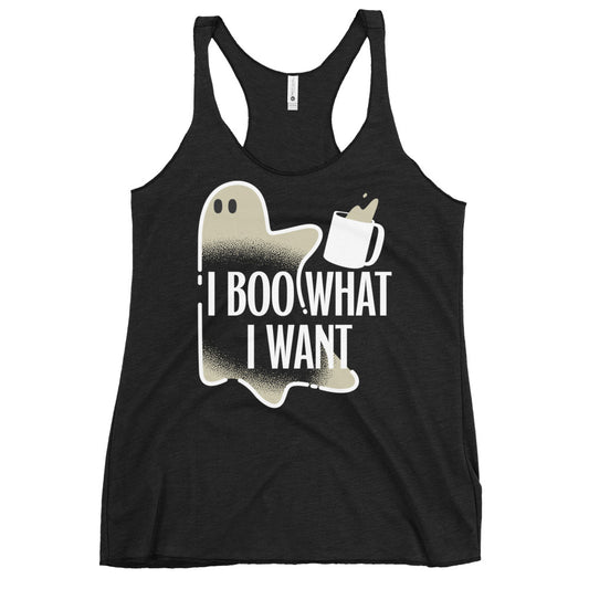 I Boo What I Want Women's Racerback Tank