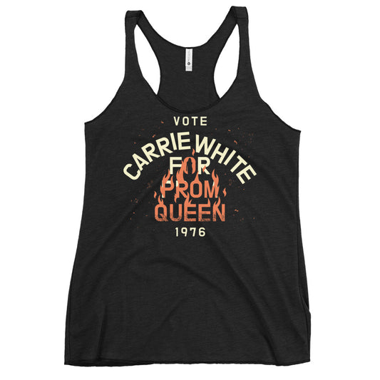Vote Carrie White For Prom Queen Women's Racerback Tank
