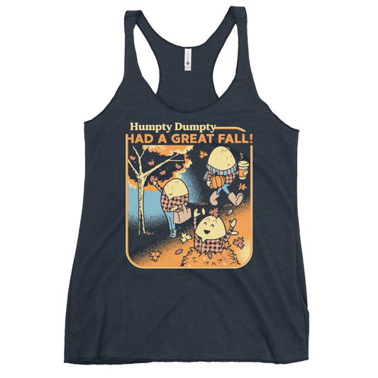 Humpty Dumpty Had A Great Fall Women's Racerback Tank