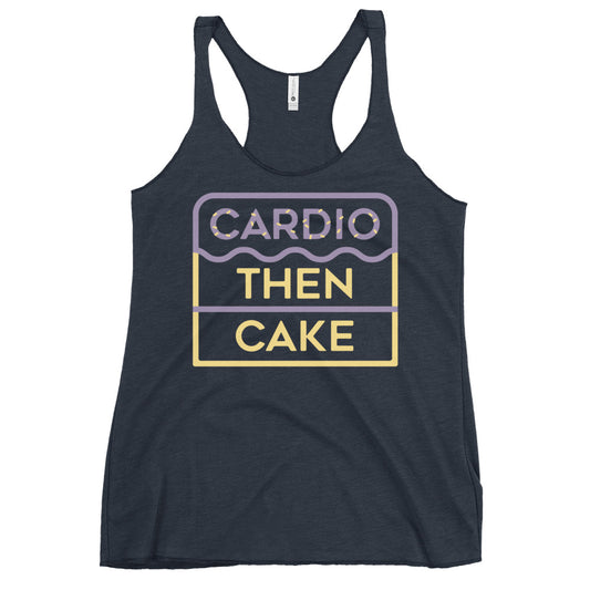 Cardio Then Cake Women's Racerback Tank