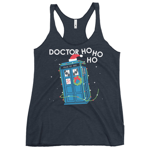 Doctor Ho Ho Ho Women's Racerback Tank