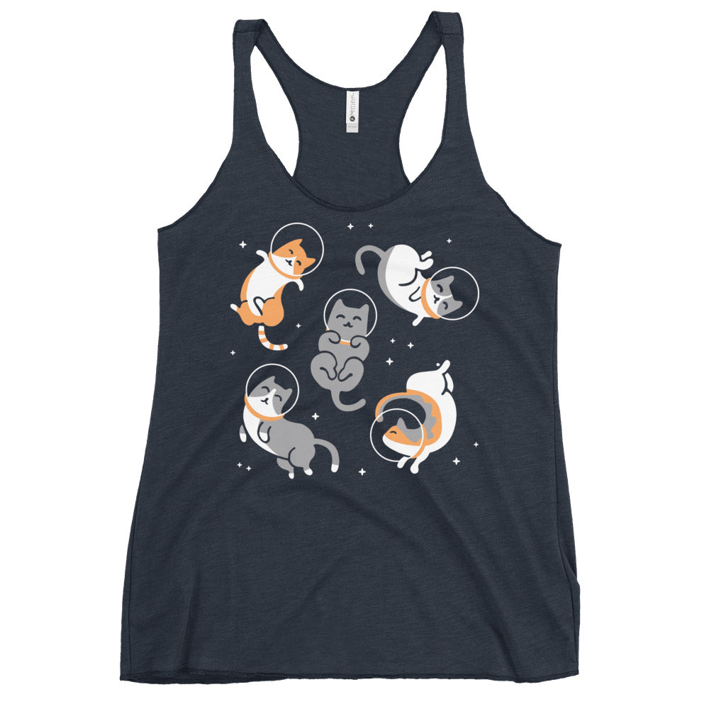 Cats In Space Women's Racerback Tank