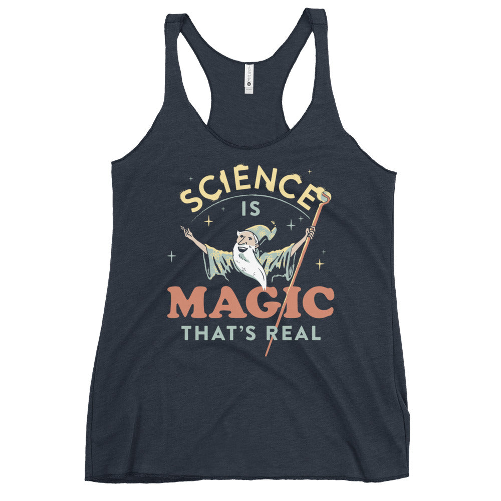 Science Is Magic That's Real Women's Racerback Tank