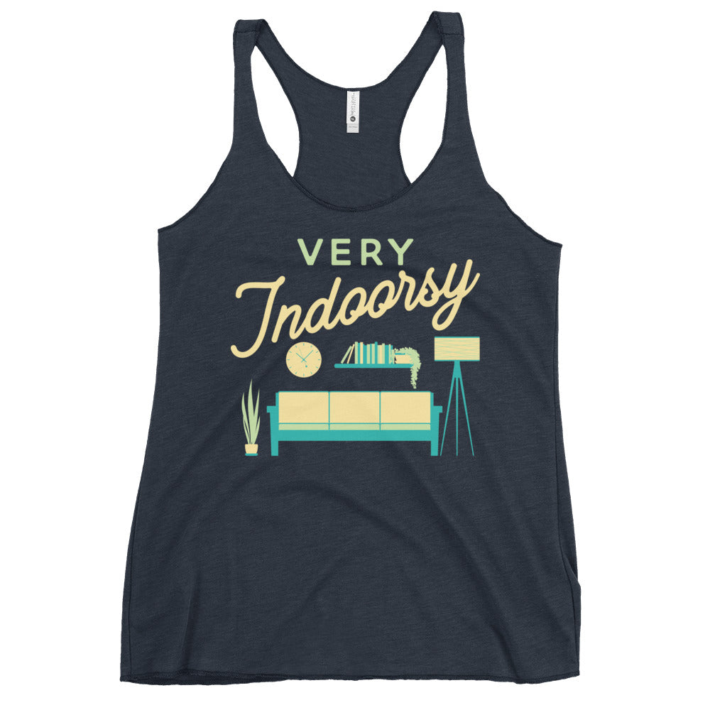 Very Indoorsy Women's Racerback Tank